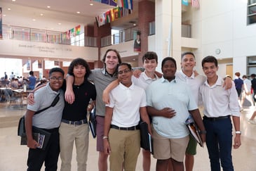 A group of BC High students