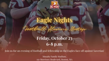 Eagle Nights Alumni Meetup | Football vs. Xaverian | Friday, October 23, 2026