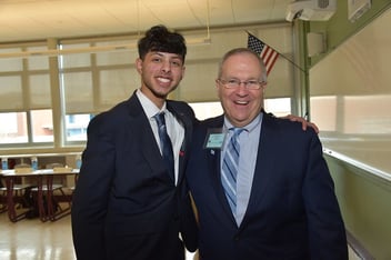 BC High teacher Dr. Nick ARgento and Model UN